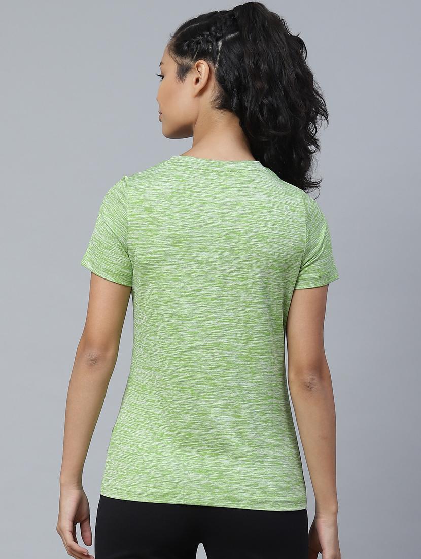 v neck melange tee - 17655783 - Standard Image - 2