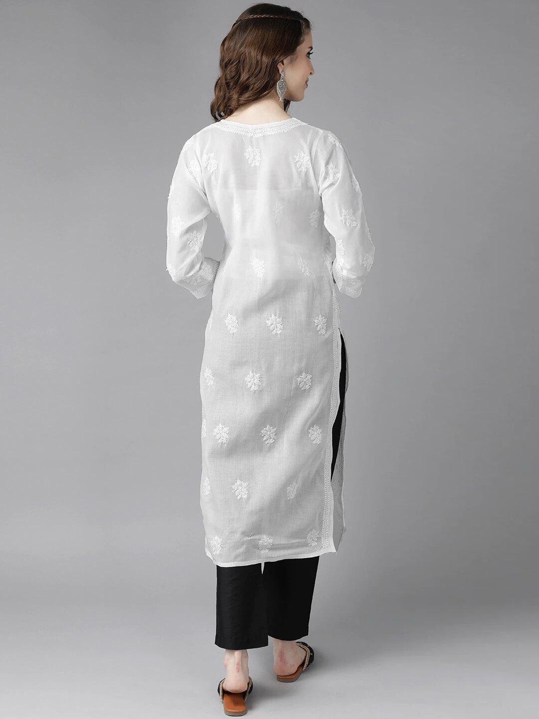 women's straight kurta - 17655957 - Standard Image - 2
