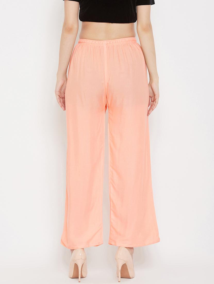 orange rayon palazzos - 17656934 - Standard Image - 2