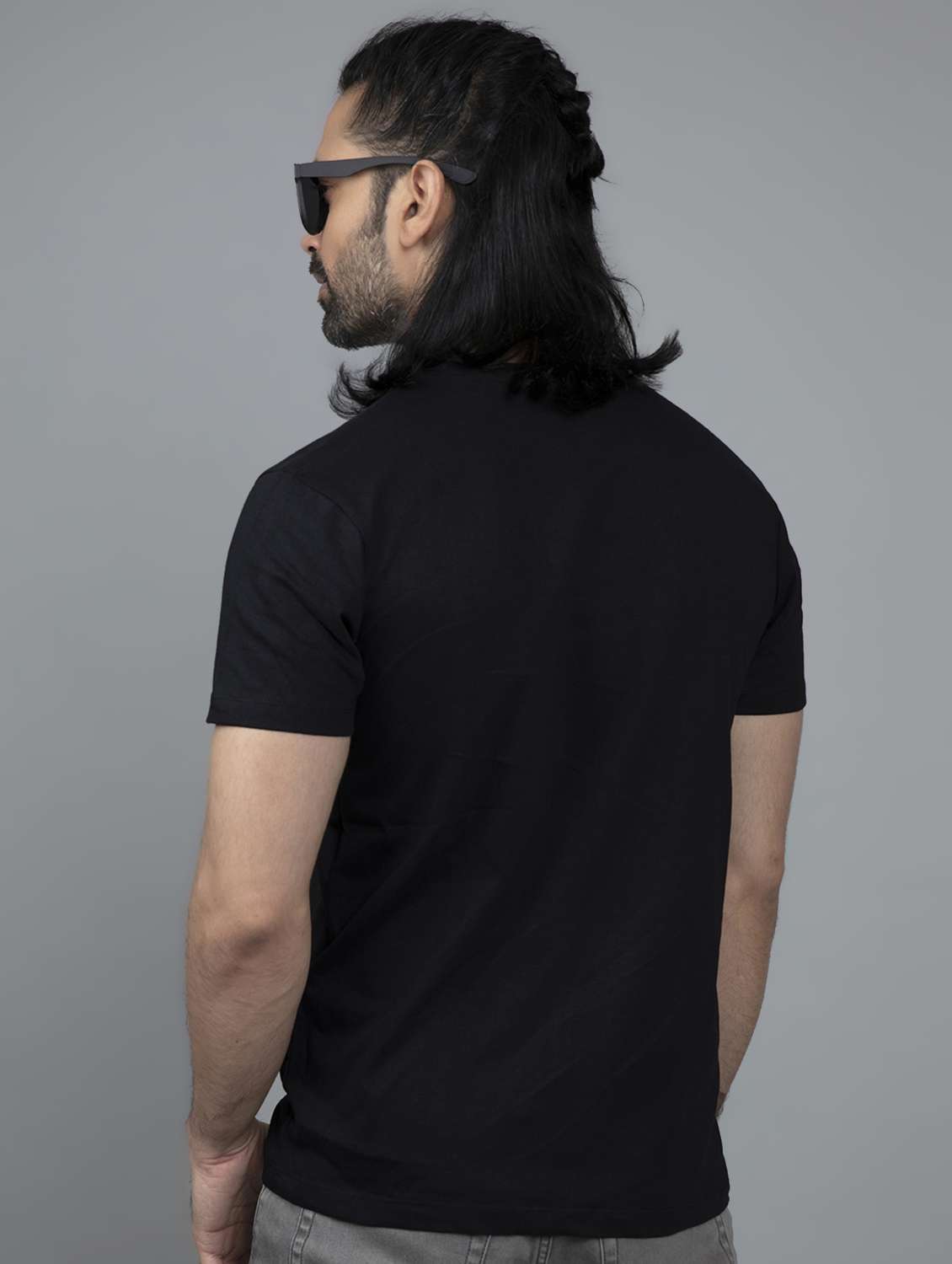 Black Printed T Shirt