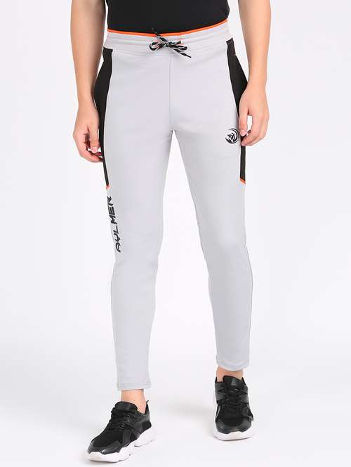 grey side striped full length track pant - 17663963 -  Standard Image - 0