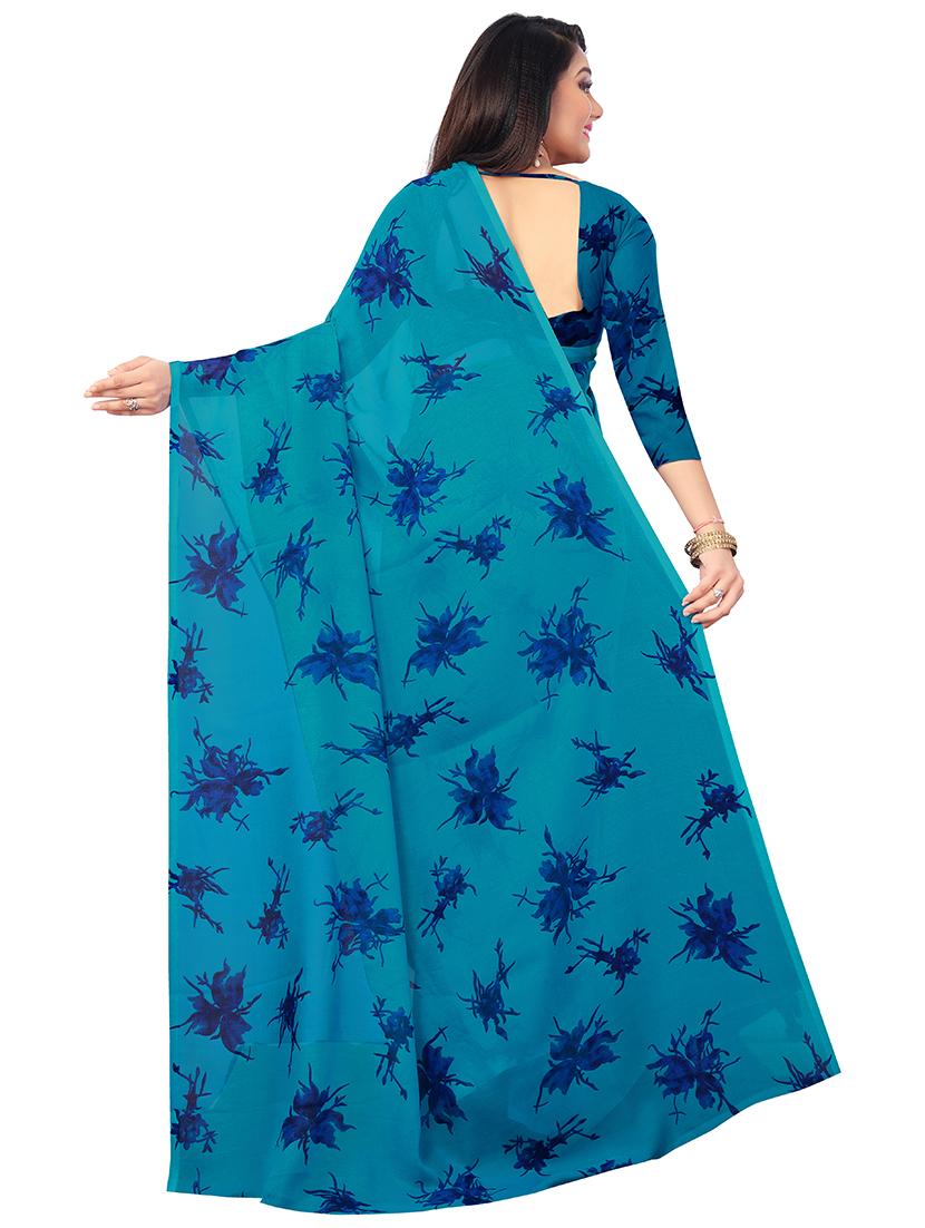set of 2pcs combos saree with blouse - 17664461 - Standard Image - 2
