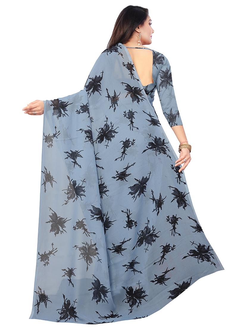 set of 2pcs combos saree with blouse - 17664478 - Standard Image - 2