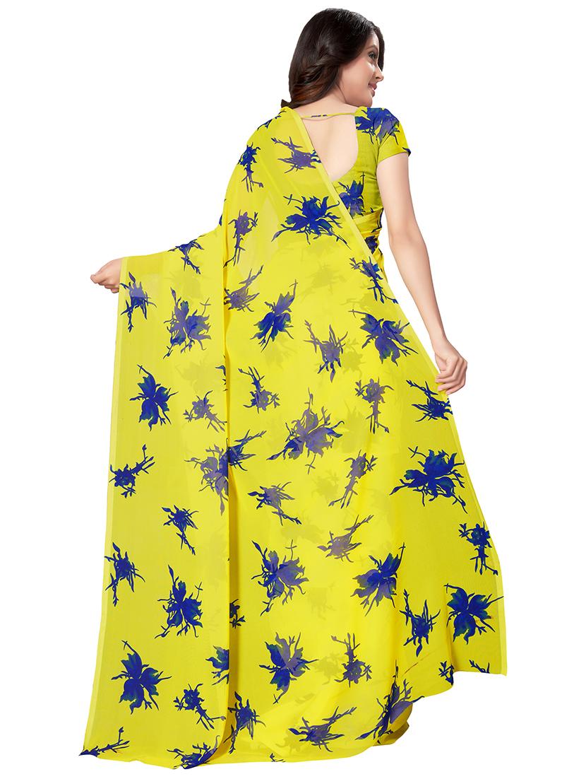 set of 2pcs combos saree with blouse - 17664486 - Standard Image - 2