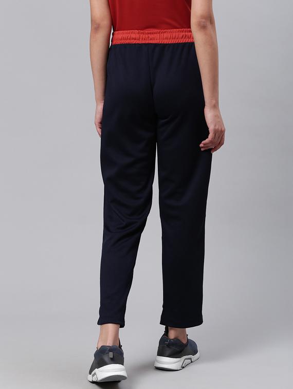 high rise solid track pants - 17664748 - Standard Image - 2