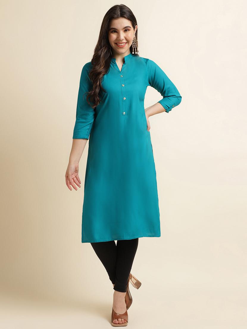 women's straight kurta - 17665698 - Zoom Image - 0
