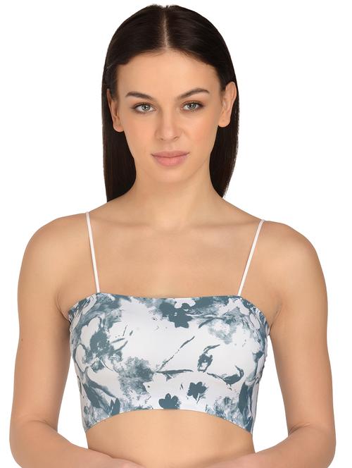 white nylon bralette bra - 17665908 -  Standard Image - 0