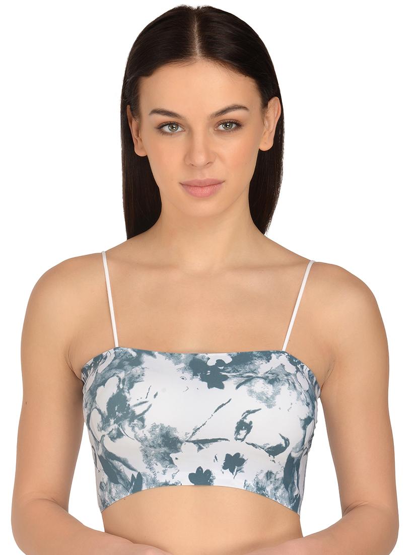 white nylon bralette bra - 17665908 -  Zoom Image - 0