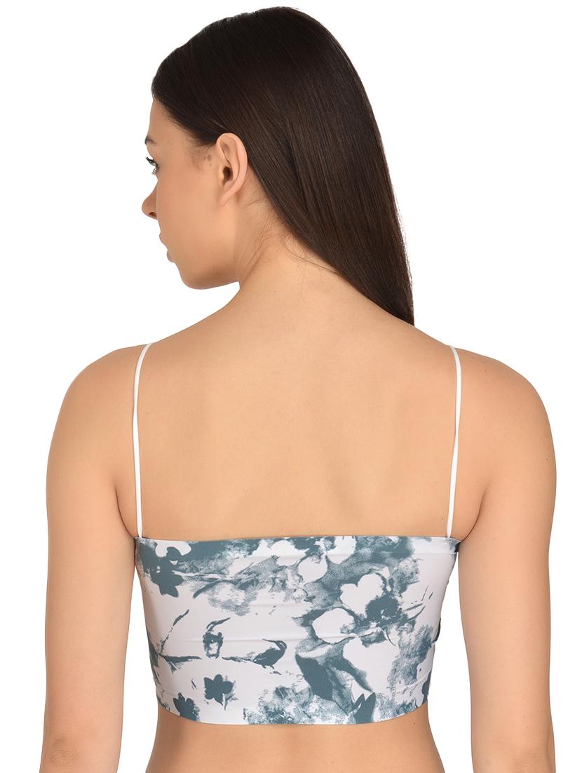 white nylon bralette bra - 17665908 - Standard Image - 2