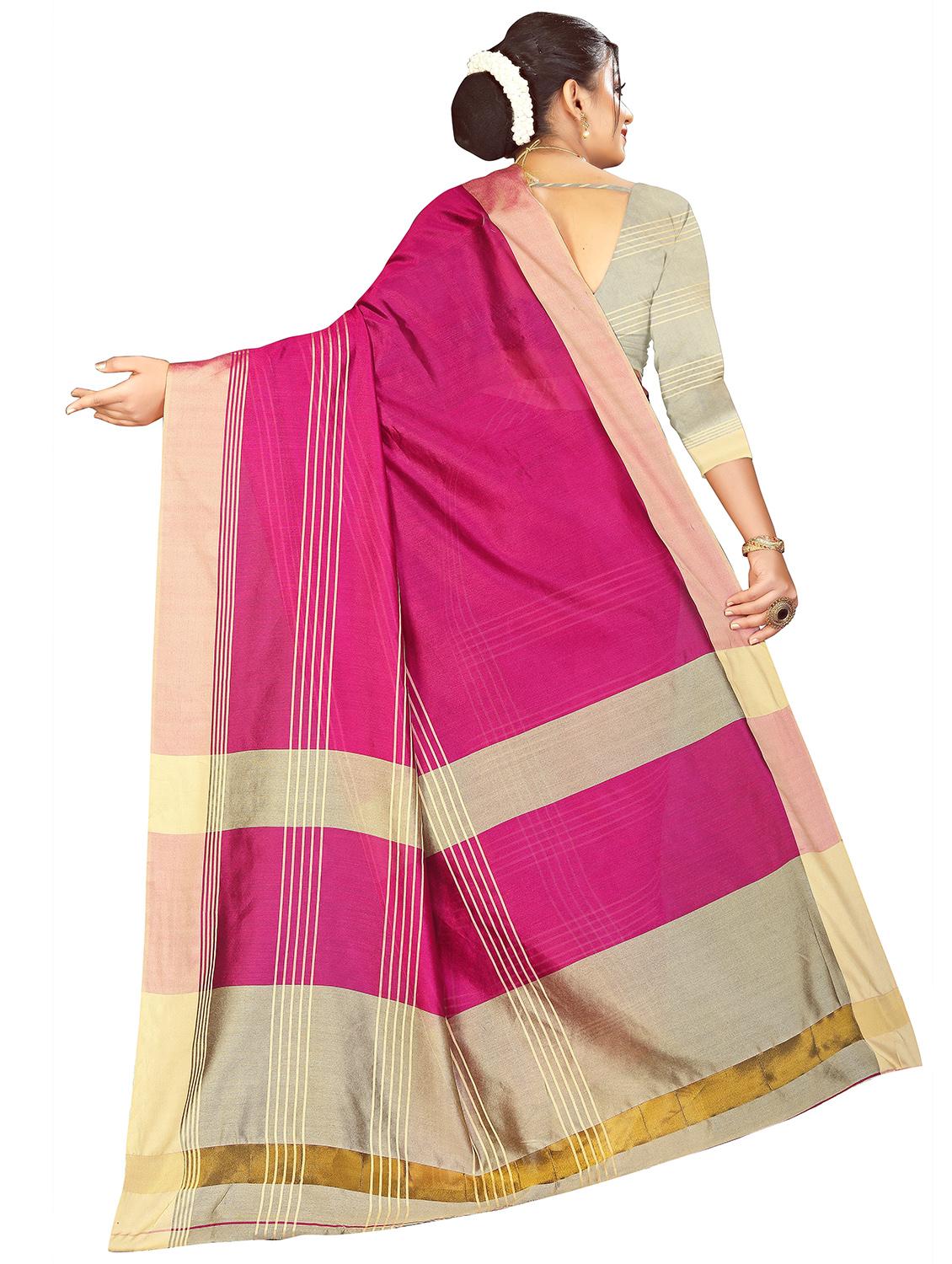 striped woven saree - 17665971 - Standard Image - 2