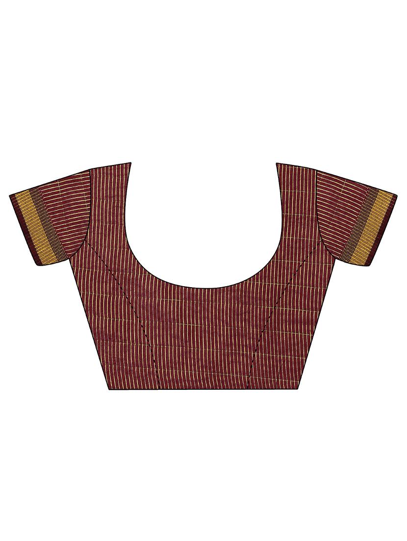 floral handloom saree with blouse - 17666000 - Standard Image - 2