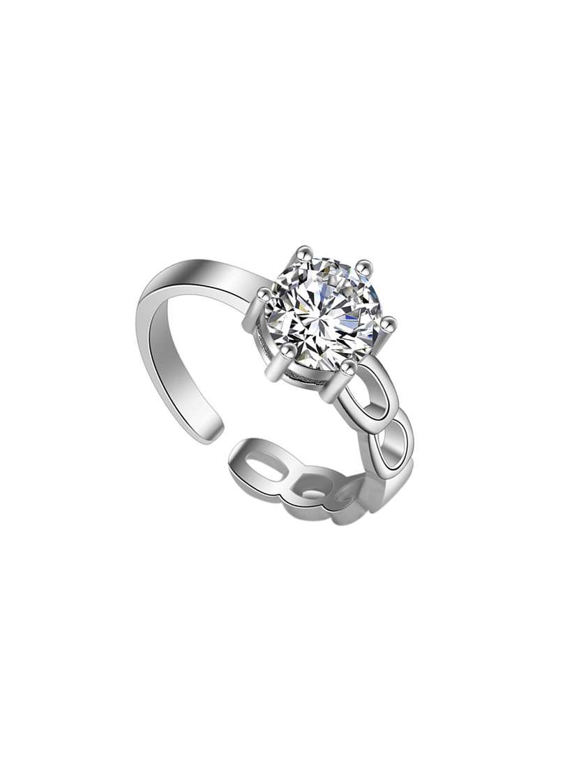 silver metal finger  ring