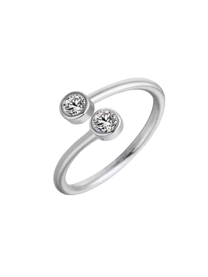 silver metal finger  ring