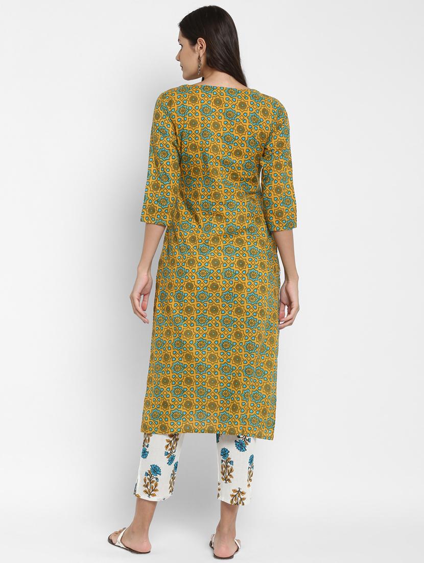 floral kurta pant set - 17667817 - Standard Image - 2