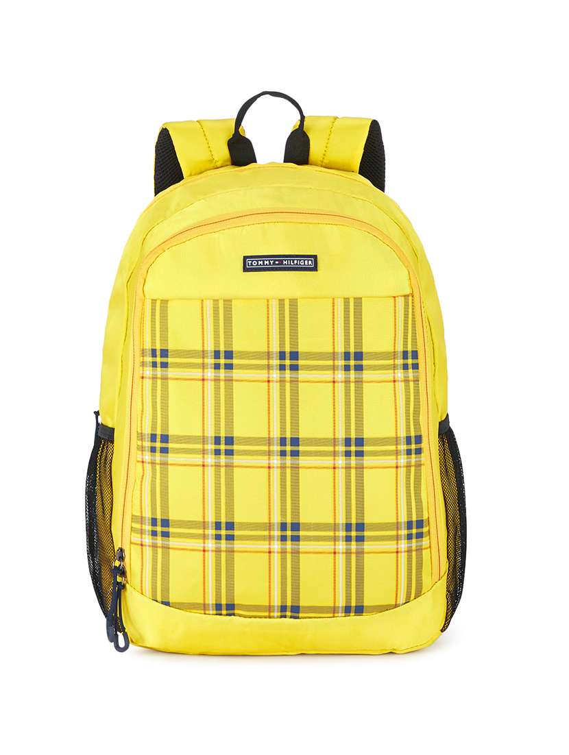 yellow  polyester  backpack
