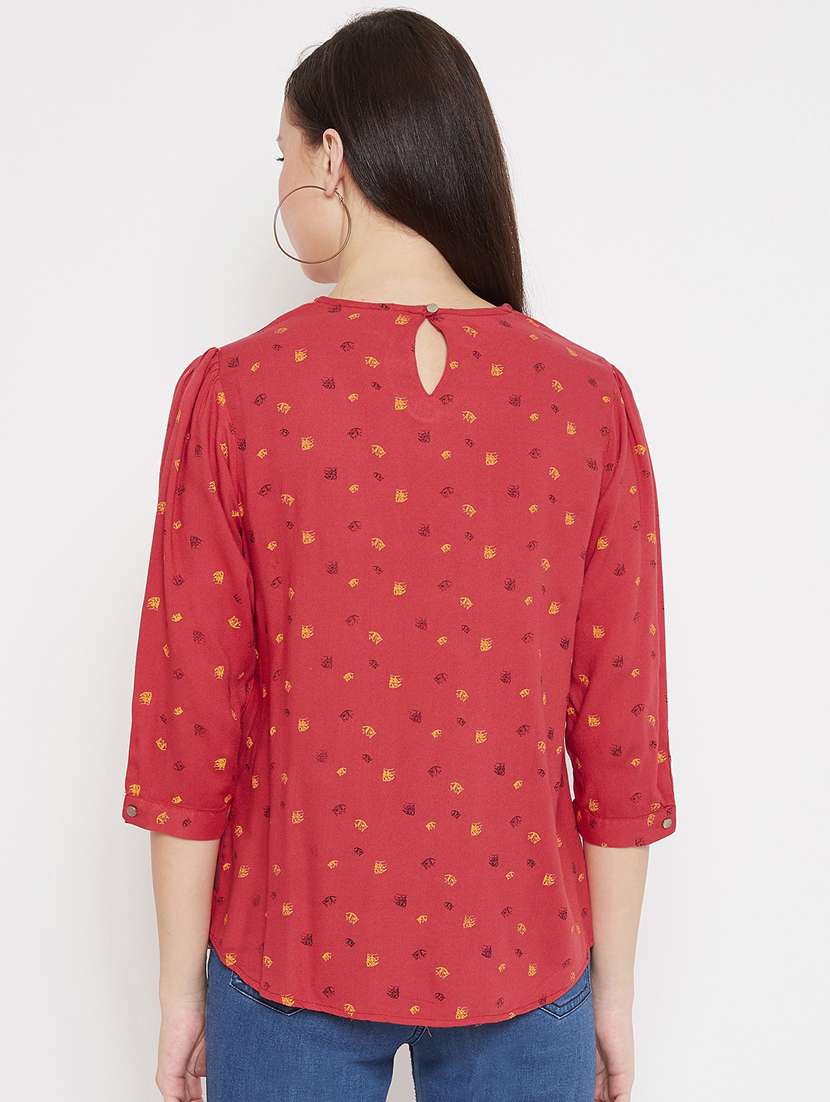 women's straight round neck top - 17669461 -  Standard Image - 2