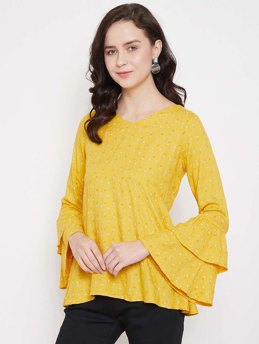 women's a line v neck top