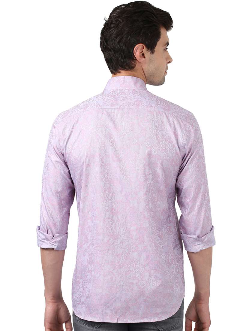 purple self design casual shirt - 17669879 -  Standard Image - 2