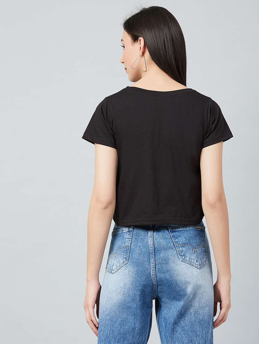 women's plain round neck t-shirt - 17671446 -  Standard Image - 2