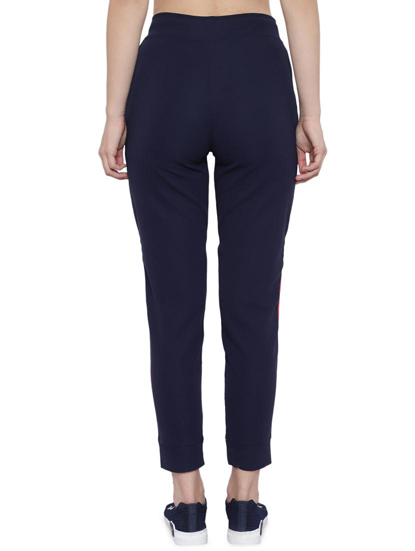 drawstring waist contrast panel track pant - 17672303 - Standard Image - 2