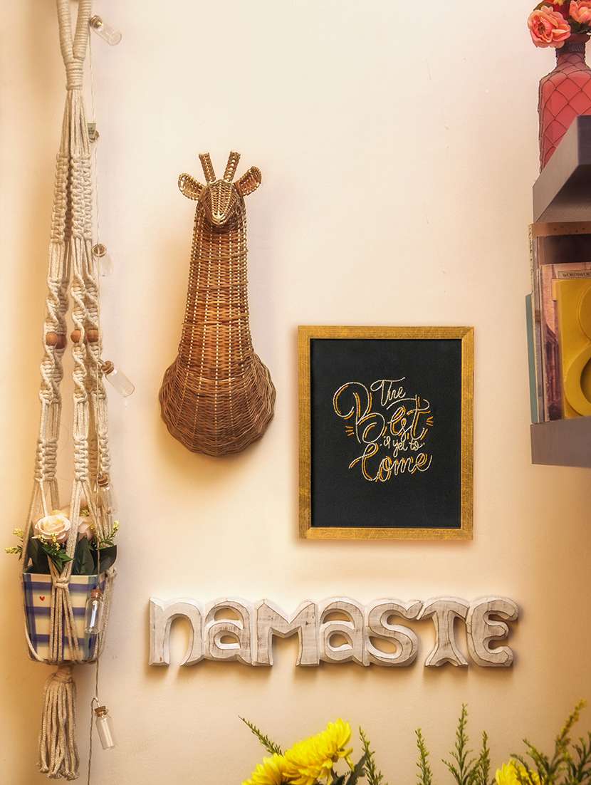 the best is yet to come (golden) wall frame