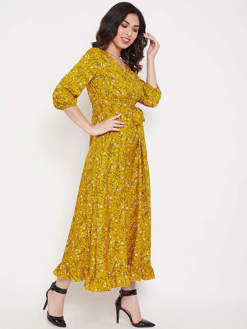 tie front floral flared dress - 17672763 -  Standard Image - 2