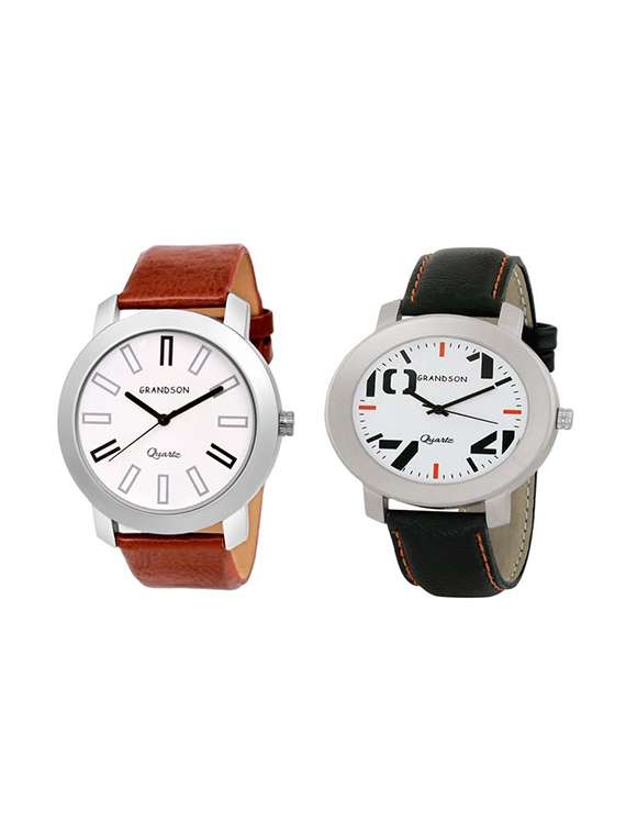 analog watches for men and boys - buy 1 get 1 free