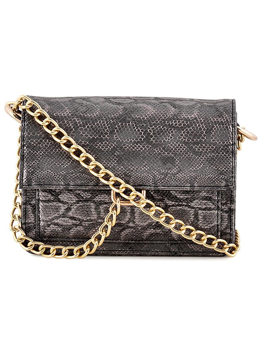 grey leatherette (pu) sling bag - 17673457 -  Zoom Image - 0