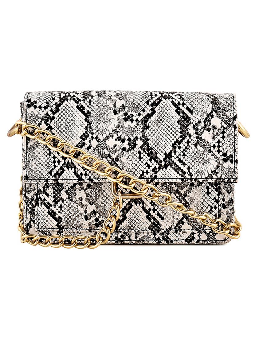 white leatherette (pu) sling bag - 17673460 -  Zoom Image - 0