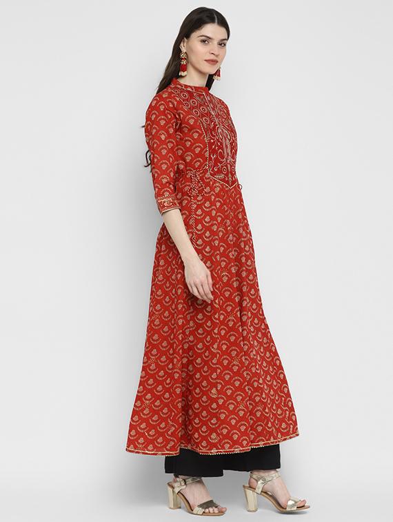women's flared kurta - 17675440 - Standard Image - 2