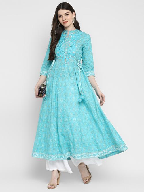 women's flared kurta - 17675441 -  Standard Image - 0