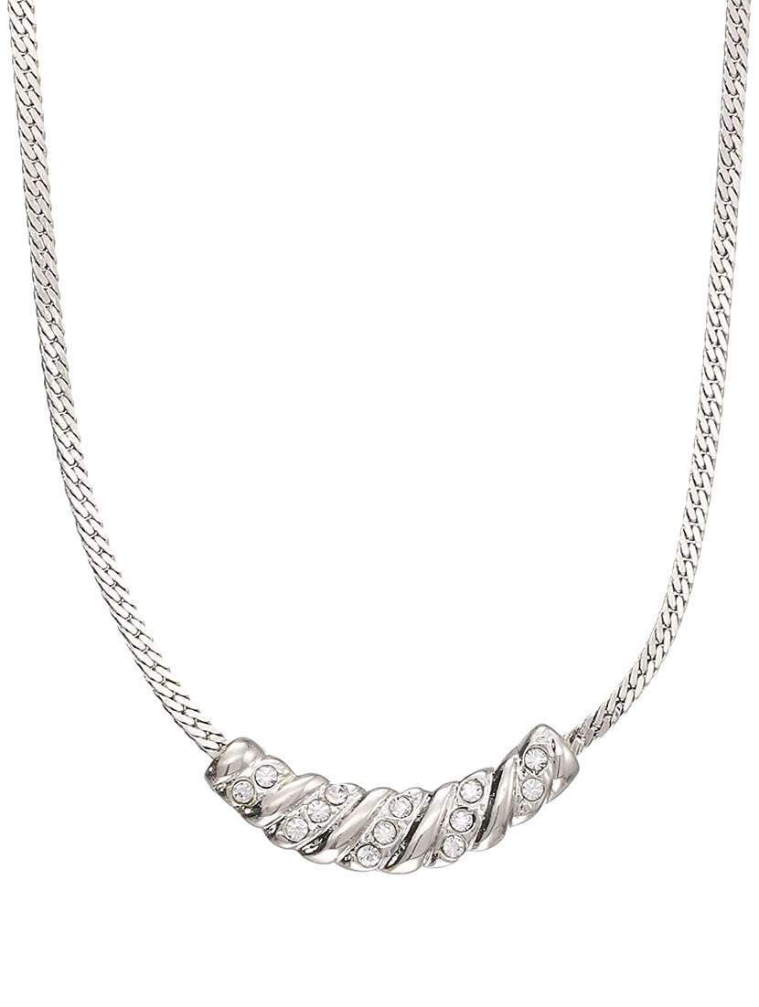 silver metal pendant