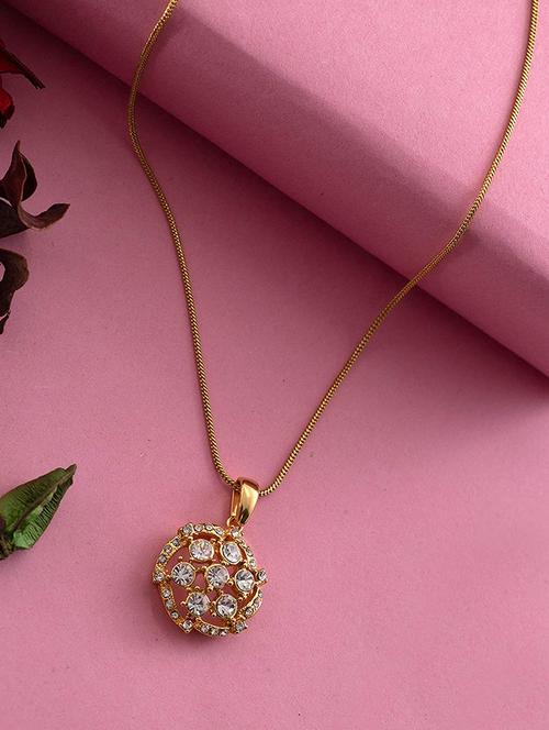 gold metal pendant - 17676468 - Standard Image - 0