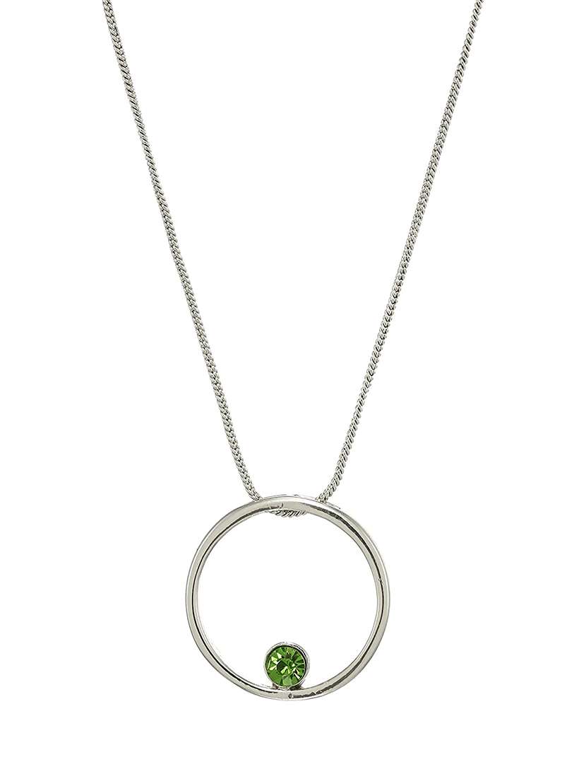 silver metal pendant