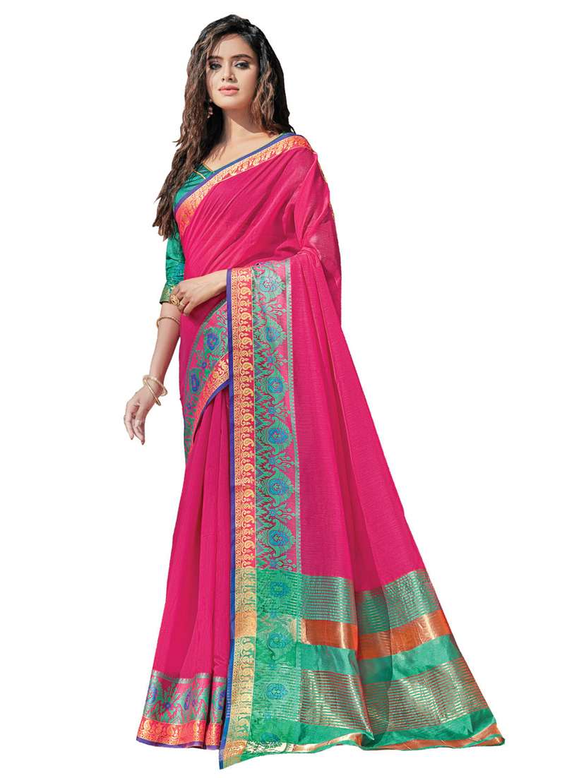 zari work woven saree