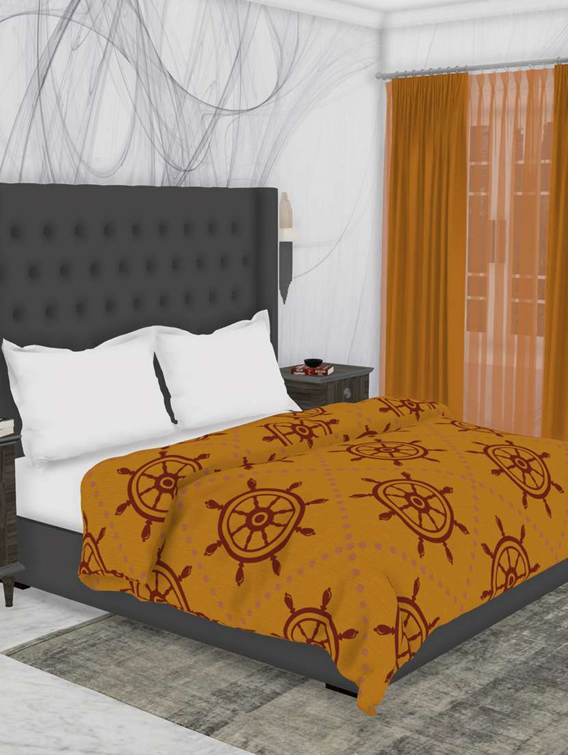 bianca 100% cotton all-weather ac double comforter [150gsm micro-silk filling & 144tc cotton fabric] with health layer -1pc set-