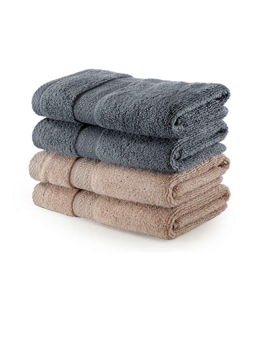 bianca zero-twist 100% cotton ultra-fluffy towels -4pc hand towel (paradiso) solid-multi