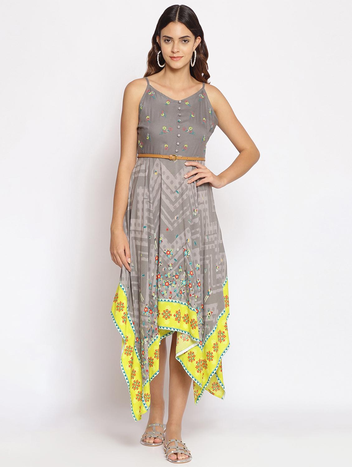 women's asymmetric floral dress - 17679039 - Zoom Image - 0