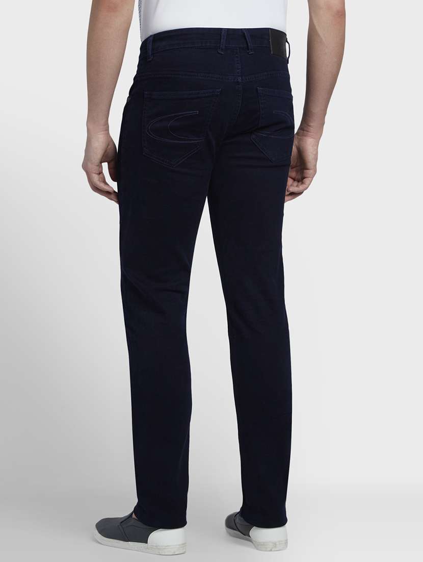 navy blue plain denim jeans - 17679077 - Standard Image - 2