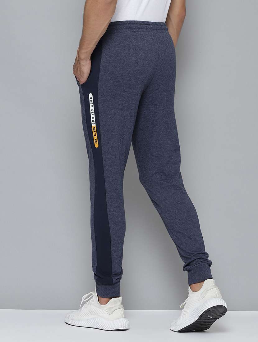navy blue solid ankle length track pant - 17679594 - Standard Image - 2