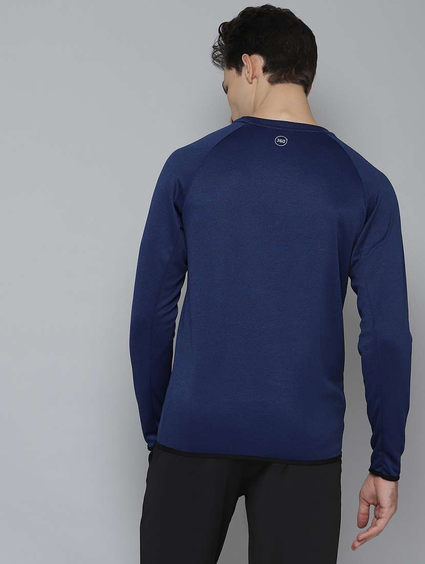 navy blue solid sports sweatshirt - 17679769 -  Standard Image - 2