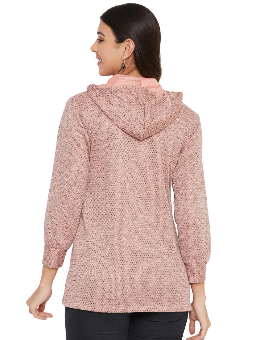 hooded neck self design sweatshirt - 17680293 - Standard Image - 2