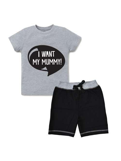 pack of 2 typography printed shorts set - 17683736 -  Standard Image - 0