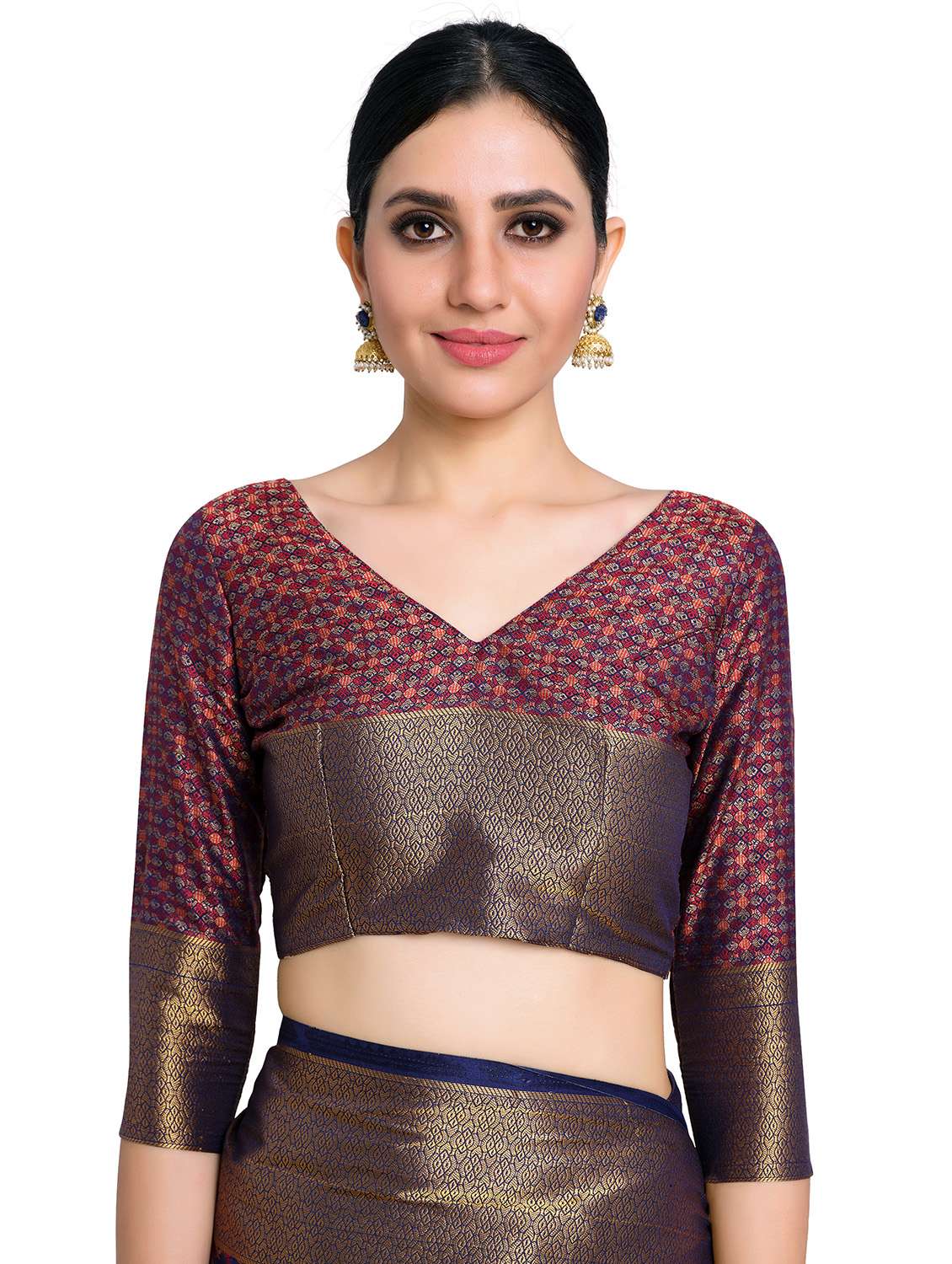 women's banarasi saree with blouse - 17684620 -  Standard Image - 2