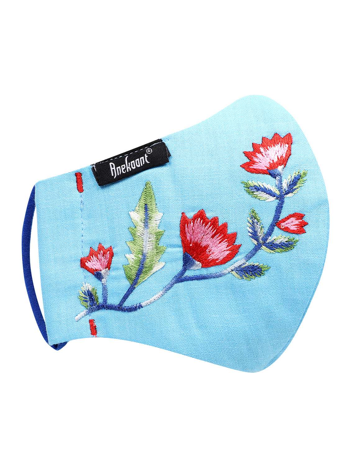 blue cotton decorative women mask - 17686865 -  Standard Image - 2