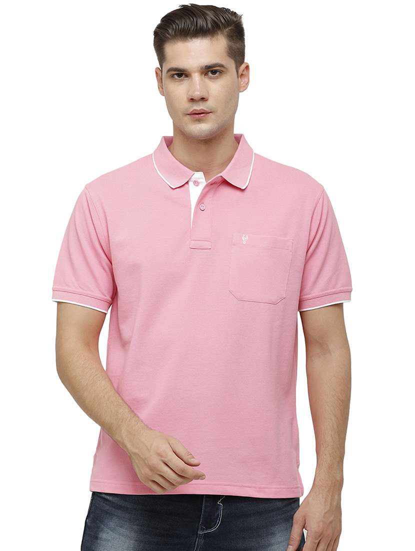 men solid short sleeve regular fit polo t-shirt