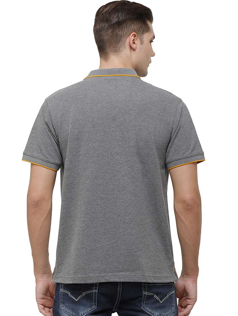 men solid short sleeve regular fit polo t-shirt - 17686915 -  Standard Image - 2