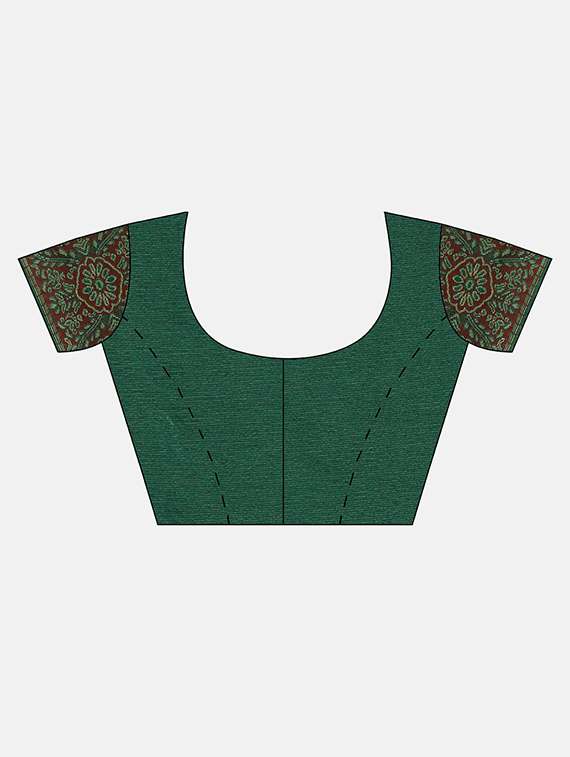 women's self design dark green colored saree with blouse - 17687305 -  Standard Image - 2