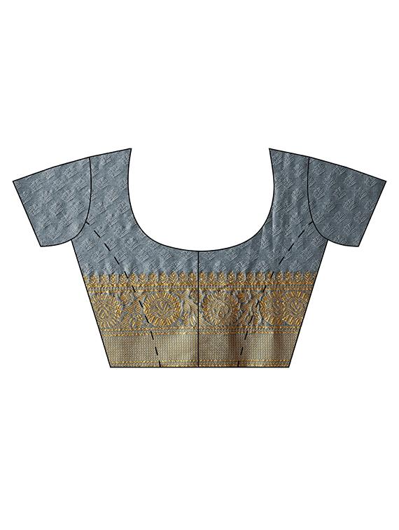 women's banarasi saree with blouse - 17687307 - Standard Image - 2