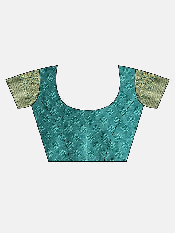 jacquard banarasi saree with blouse - 17687309 - Standard Image - 2